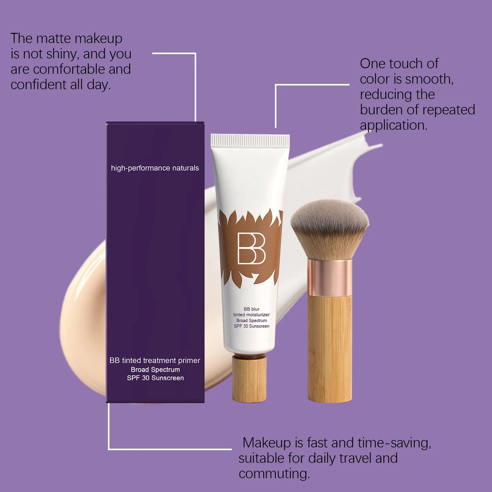 Sunscreen BB Cream Kit Efficient Sun Protection Balance Control Oil Cover Face Blemishes Perfect Makeup Facial Primer Foundation