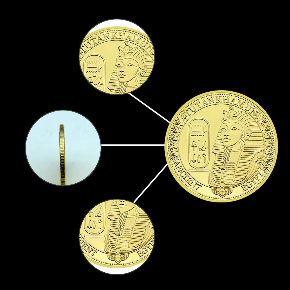 Goddess Isis Commemorative Coin Gold Silver Bronze Metal Ancient Egyptian Mystery Challenge Coin Collection Holiday Gift