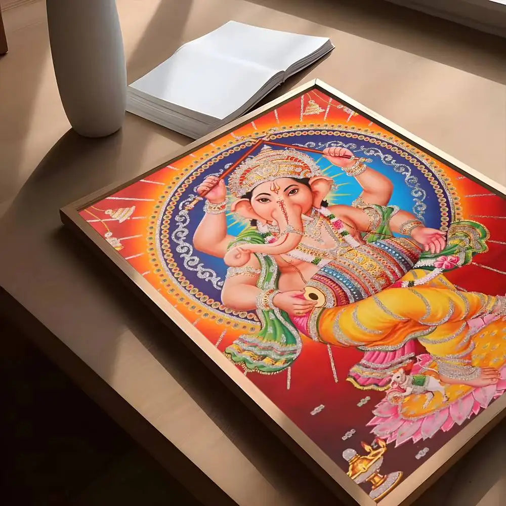 Hindu God Goddess Lord Shiv Parvati Ganesha Hanuman Poster Sticker Print Waterproof Wall Art For Living Room Bedroom Home Decor