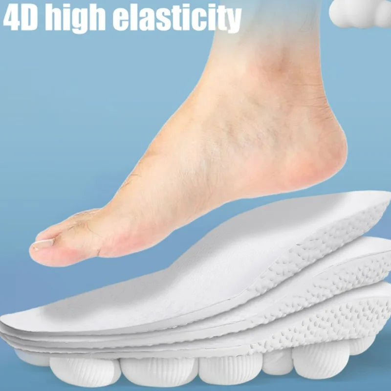 Arch Support Insoles Sneakers Height Increasing Shoe Pad Cuttable U-shaped Cup Shoes Cushion Relieve Foot Pressure Sports Insole