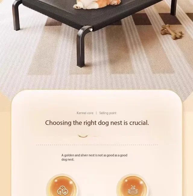 Dog Bed Summer Dogs Beds Breathable Camping Bed for Large Dog Sleeping Kennel Removable Dogs Washable Sofa Beds Pet Cushion Mat