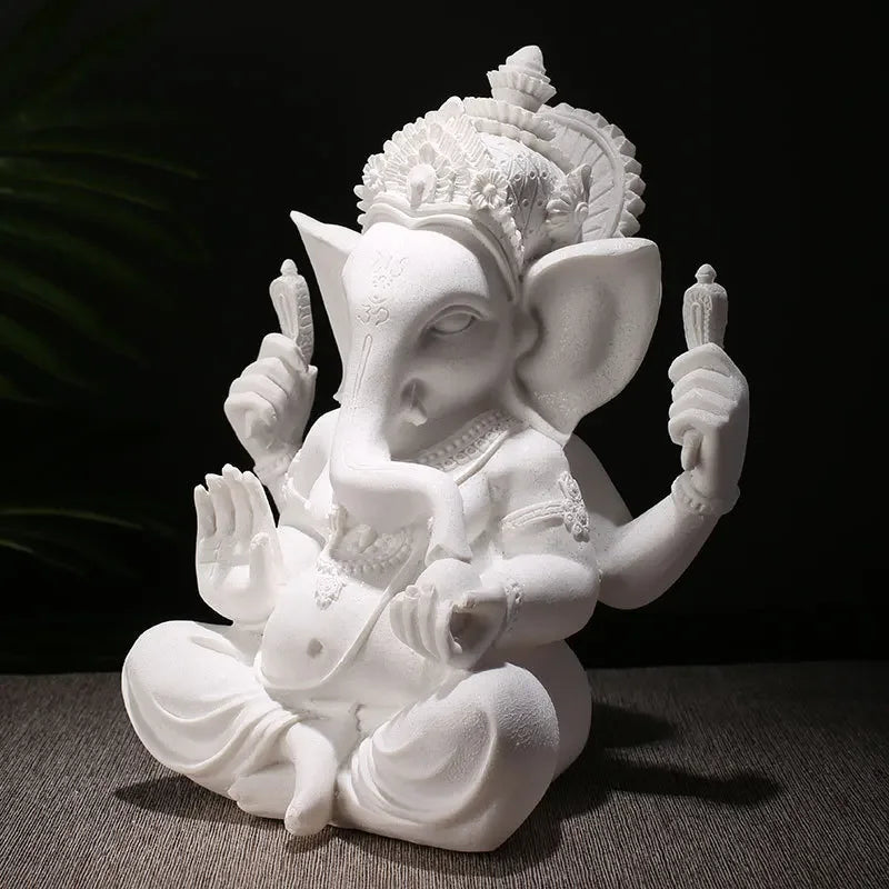Resin Indian Ganesha Shiva God Statue Sai Baba of Shirdi Sculpture Lord Hanuman Hindu Buddha Religious Fengshui Home Decor