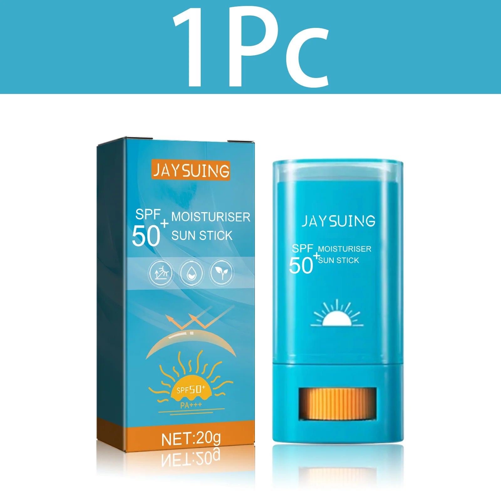 SPF50+ Sunscreen Face Cream Solar Blocker Skin Cream Anti UV Sun Block Facial Mild Moisturizer Stick Sweat Resistant Sunblock