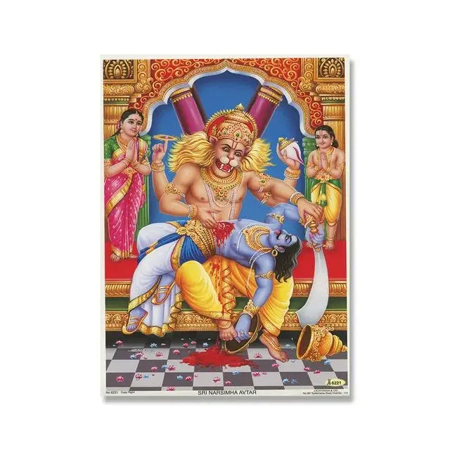 India Hindu God Ganesha Temple Elephant God Series Religion Canvas  Picture For Room Home Corridor Office Decor