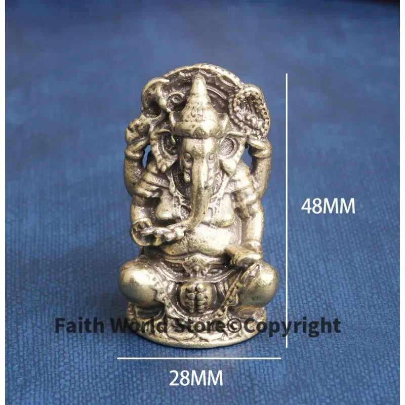 Thailand Japan korea temple Pocket God buddha GANESH elephant fortune god Statue protective talisman bring MONEY good luck