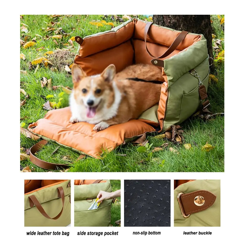 The Car Pet Bed Is Detachable and Washable, Suitable for All Four Seasons.waterproof and Biting Dog Bed Made of Leather PU