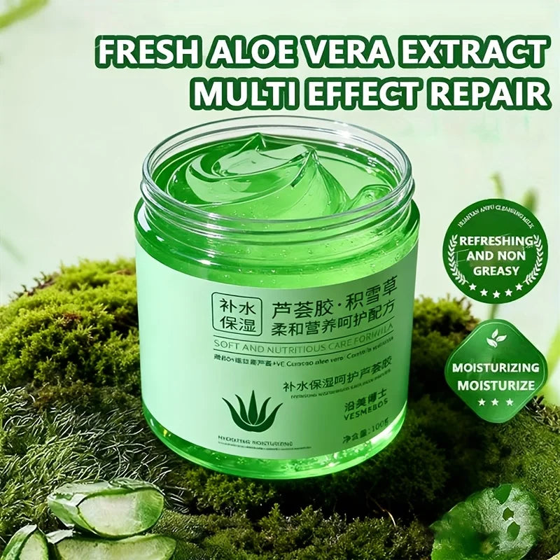 Aloe Vera Centella Asiatica Gel, Facial Care, Refreshing Aloe Vera Gel, Rich in Aloe Vera Ingredients, Hydrates and Firm