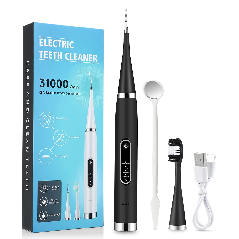Electric Teeth Cleaner Sonic Dental Scaler Calculus Plaque Stain Tartar Removal teeth cleaning Whitening Toothbrush Oral Care