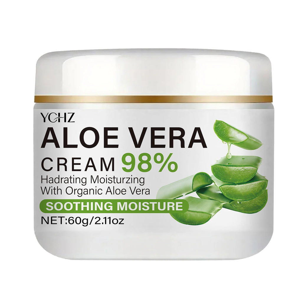 Aloe Vera Face Cream, Containing 98% Pure Aloe Vera Ingredients, Is Hydrating and Easy to Absorb, Effectively Protecting and Nourishing the Skin, Suitable for Daily Skin Care for Both Men and Women