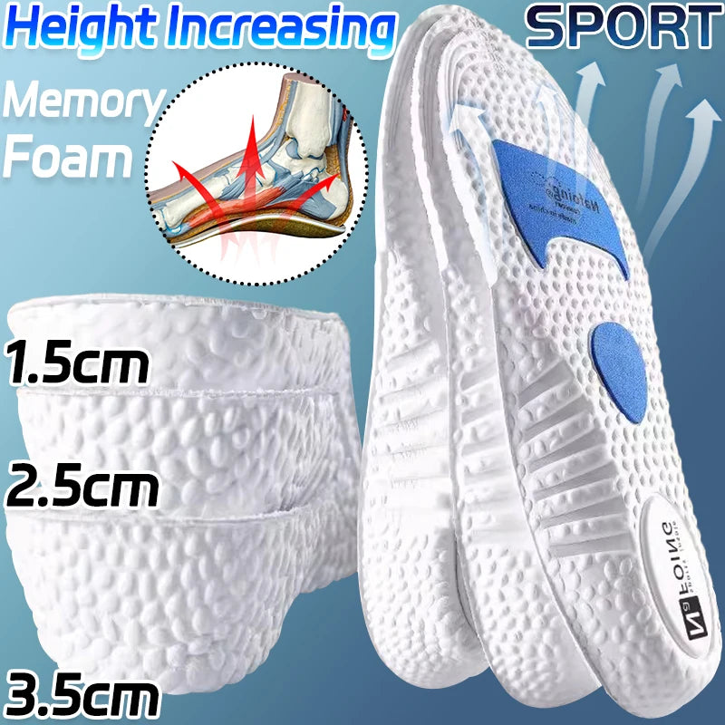 Arch Support Insoles Sneakers Height Increasing Shoe Pad Cuttable U-shaped Cup Shoes Cushion Relieve Foot Pressure Sports Insole