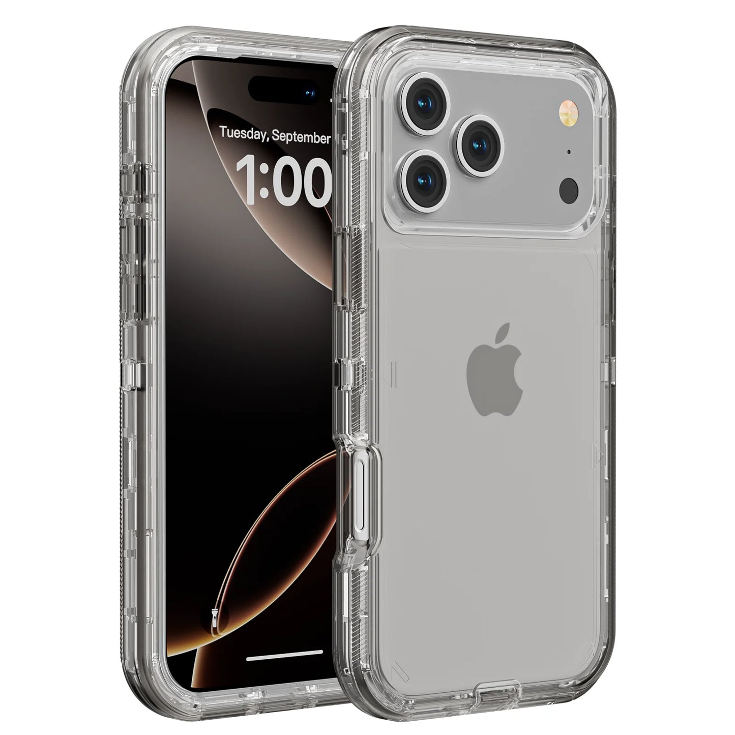 3 IN1 For iPhone 17 16E 15 14 16 PLUS 11 17 Pro MAX MINI 17 Air Phone Case Heavy Duty Hybrid Rugged Shockproof Armor Hard Cover