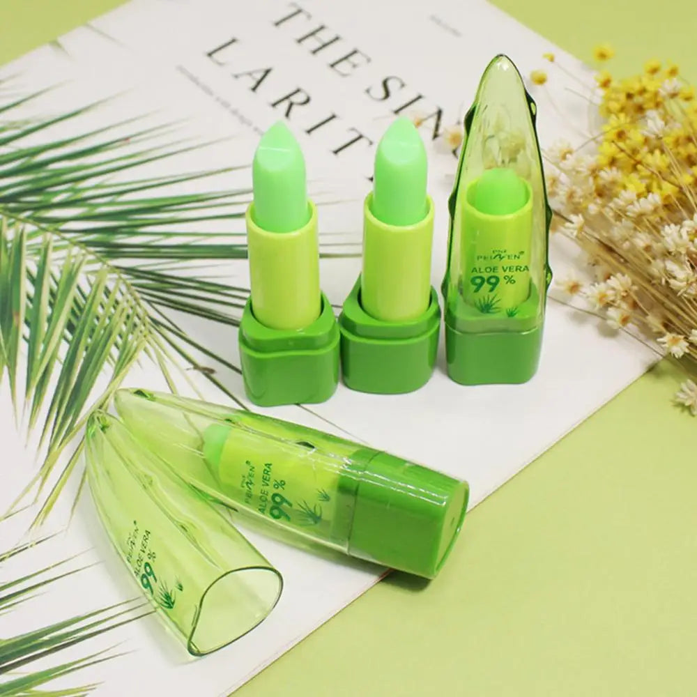 ALOEVERA Temperature Change Color Jelly Lipstick AloeVera Lip Balm Long Lasting Moistourizing Nutritious Lip Balm Lip Care