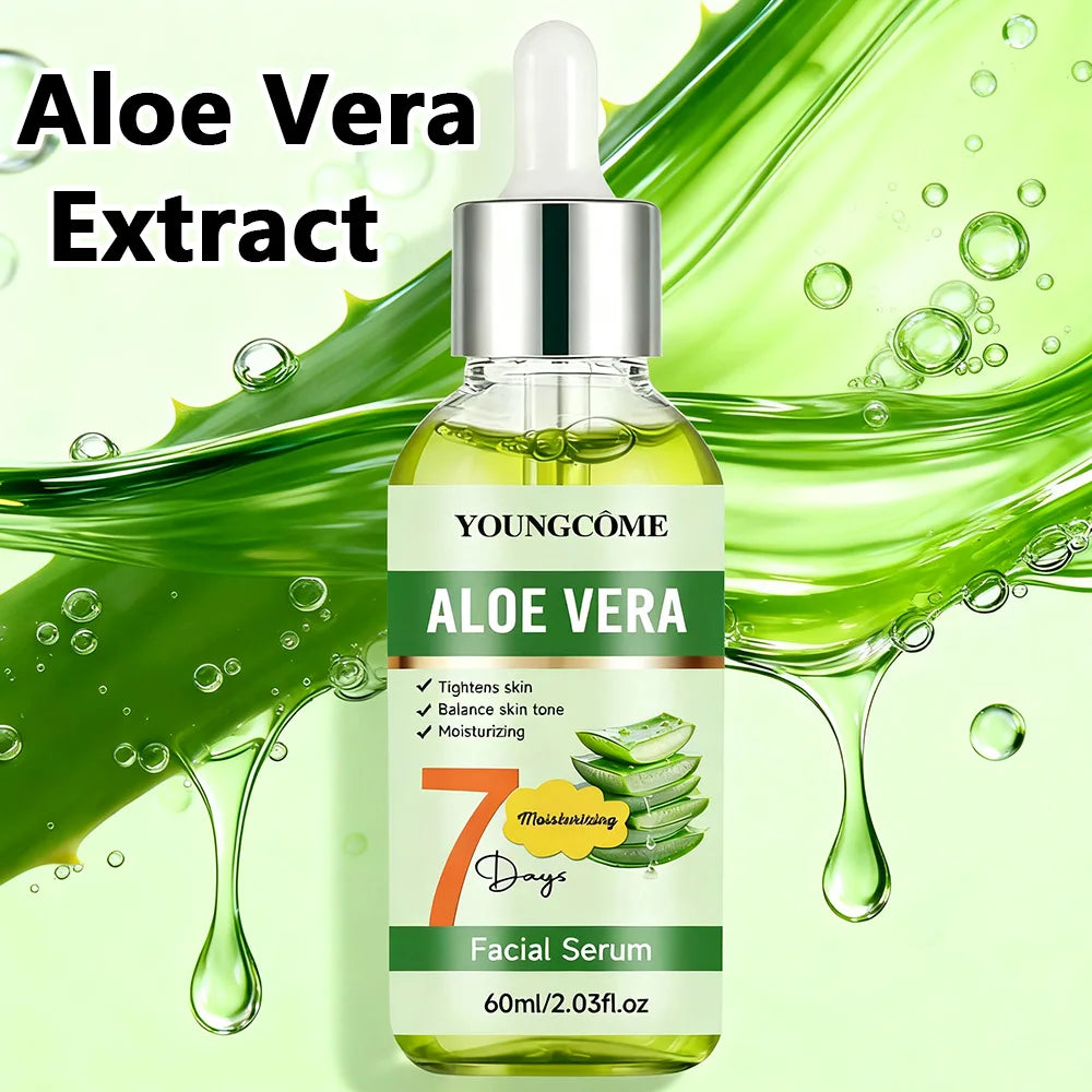 Aloe Vera Anti-aging Face Serum  Aloe Vera Hydrating Brightening Moisture Face Essence Reduce Dark Spots