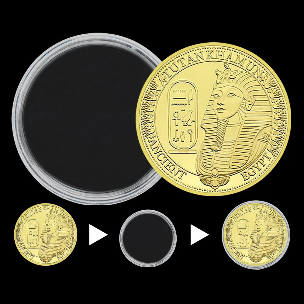 Goddess Isis Commemorative Coin Gold Silver Bronze Metal Ancient Egyptian Mystery Challenge Coin Collection Holiday Gift