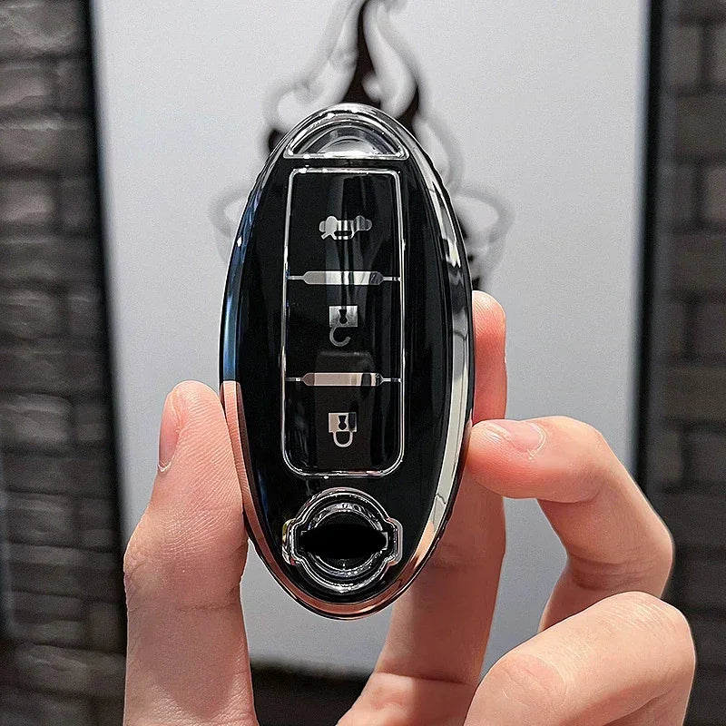 TPU Car Key Case Cover Shell for Nissan Qashqai X-Trail Versa Maxima Altima Rogue Murano Juke Tiida Infiniti FX35 QX60 Accessory