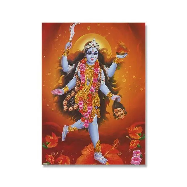 India Hindu God Ganesha Temple Elephant God Series Religion Canvas  Picture For Room Home Corridor Office Decor