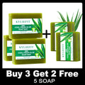 AILKE Aloe Vera Whitening Soap, Remove Acne, Spots, Skin Radiant, Improve Skin Luster, Vegan Bath Wash for All Skin Types, 200g