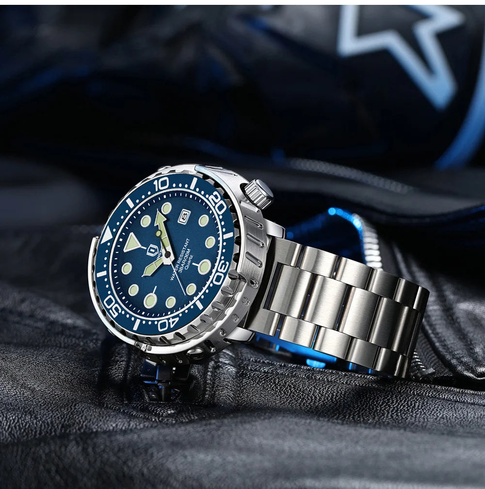 2026 new fashionable men's watch, top brand, waterproof, luminescent, date and clock, sports watch, men's quartz wristwatch