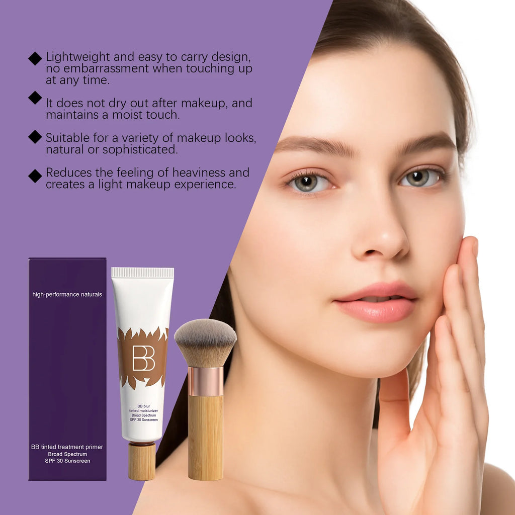Sunscreen BB Cream Kit Efficient Sun Protection Balance Control Oil Cover Face Blemishes Perfect Makeup Facial Primer Foundation