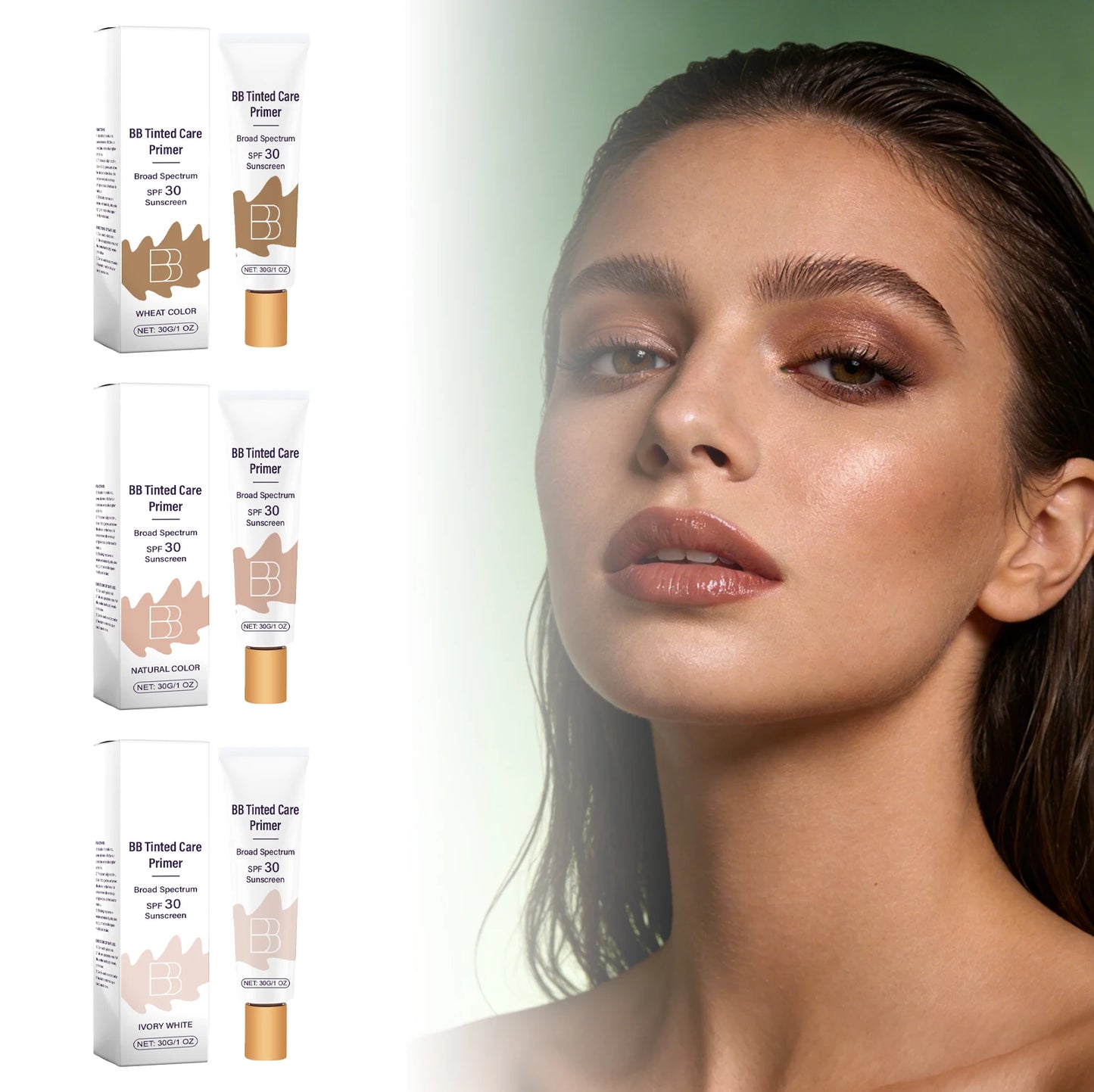 Sunscreen BB Cream Protect Sun Burn Calm Redness Balance Oil Shine Conceal Face Blemish Enhance Skin Barrier Portable Concealer