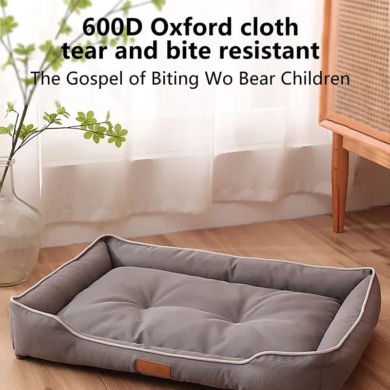 Dog Bed Pet Dogs Beds Four Seasons Thickened PP Cotton Filling Bite-resistant Waterproof 600D Oxford Pet Mat Dog Accessories