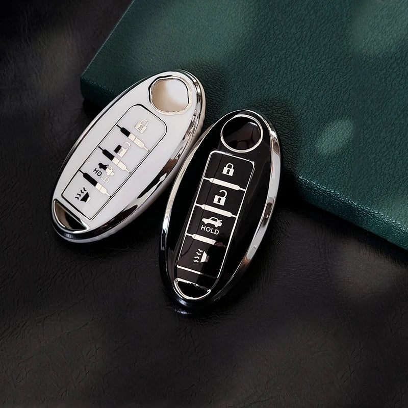 TPU Car Key Case Cover Shell for Nissan Qashqai X-Trail Versa Maxima Altima Rogue Murano Juke Tiida Infiniti FX35 QX60 Accessory