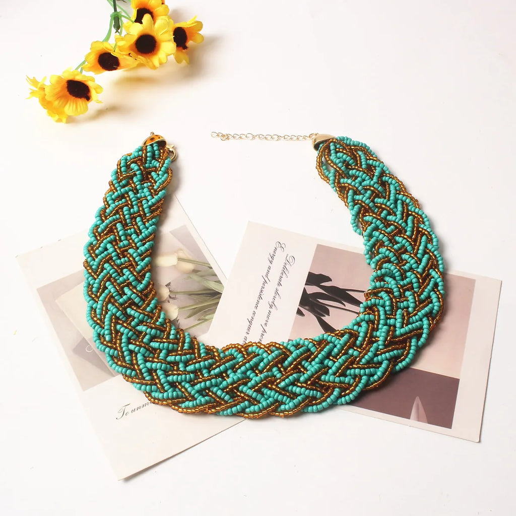 Handmade ethnic jewelry beaded short necklace  elegant wedding accessories wholesale/collier femme/neckless/colar