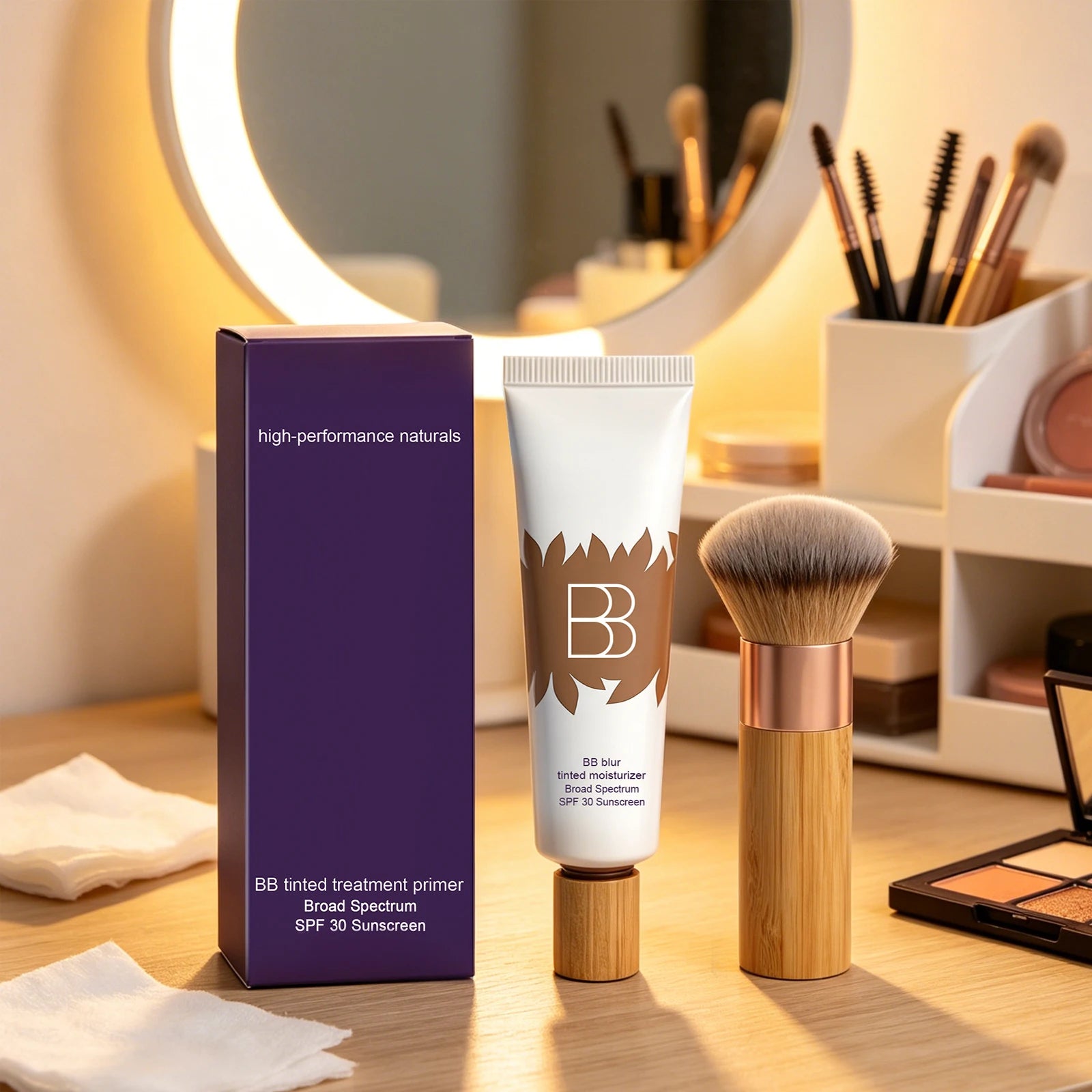 Sunscreen BB Cream Kit Efficient Sun Protection Balance Control Oil Cover Face Blemishes Perfect Makeup Facial Primer Foundation
