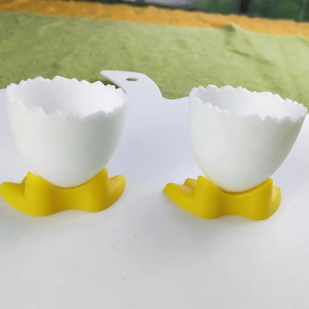 Egg Cup Egg Holder for Countertop Chicken Feet Egg Tray Egg Stand Tool Creative Fun Cutlery for Kitchen Bakery Home Table Decor