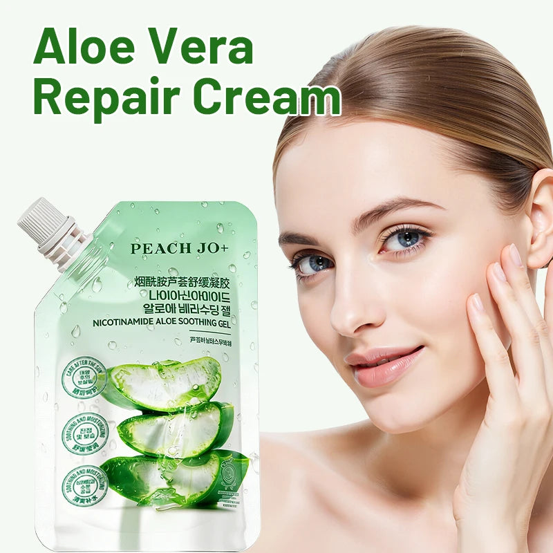 100g Aloe Vera Moisturizing Face Cream Repairs Dry Skin Protects Skin Lubricates and Tightens Skin Care Products for Women & Men