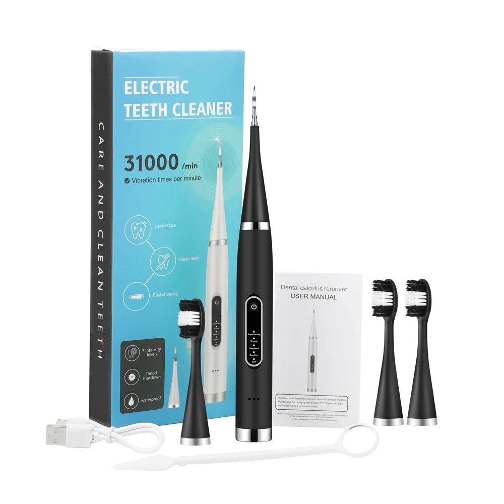 Electric Teeth Cleaner Sonic Dental Scaler Calculus Plaque Stain Tartar Removal teeth cleaning Whitening Toothbrush Oral Care