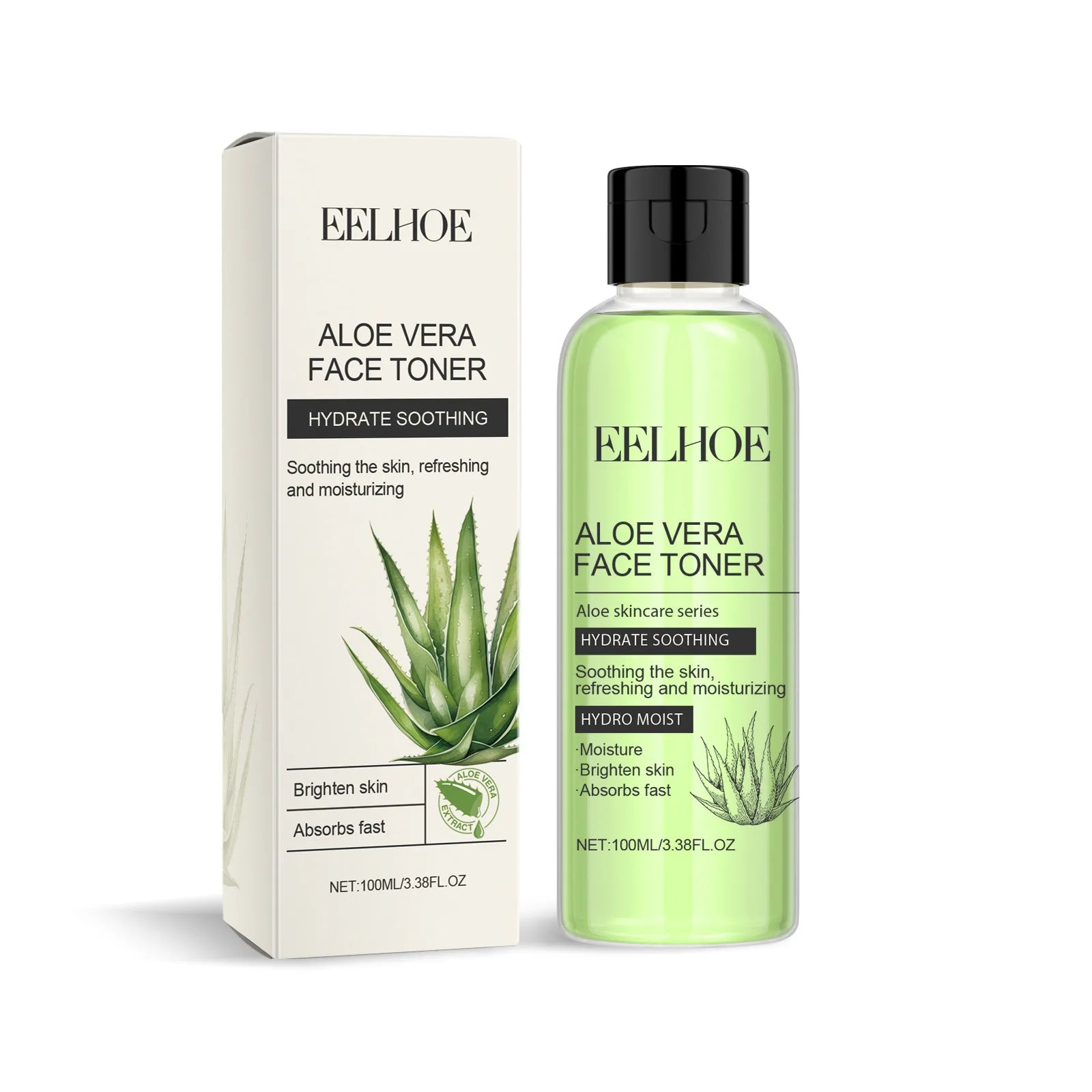 Aloe Vera Toner for Face Lift Pore Contraction Lighten Skin Brightening Smooth Rejuvenation Hydrator Facial Moisturizing Serum