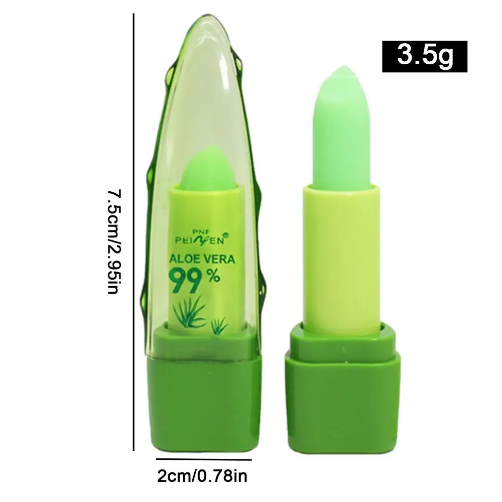 ALOEVERA Temperature Change Color Jelly Lipstick AloeVera Lip Balm Long Lasting Moistourizing Nutritious Lip Balm Lip Care
