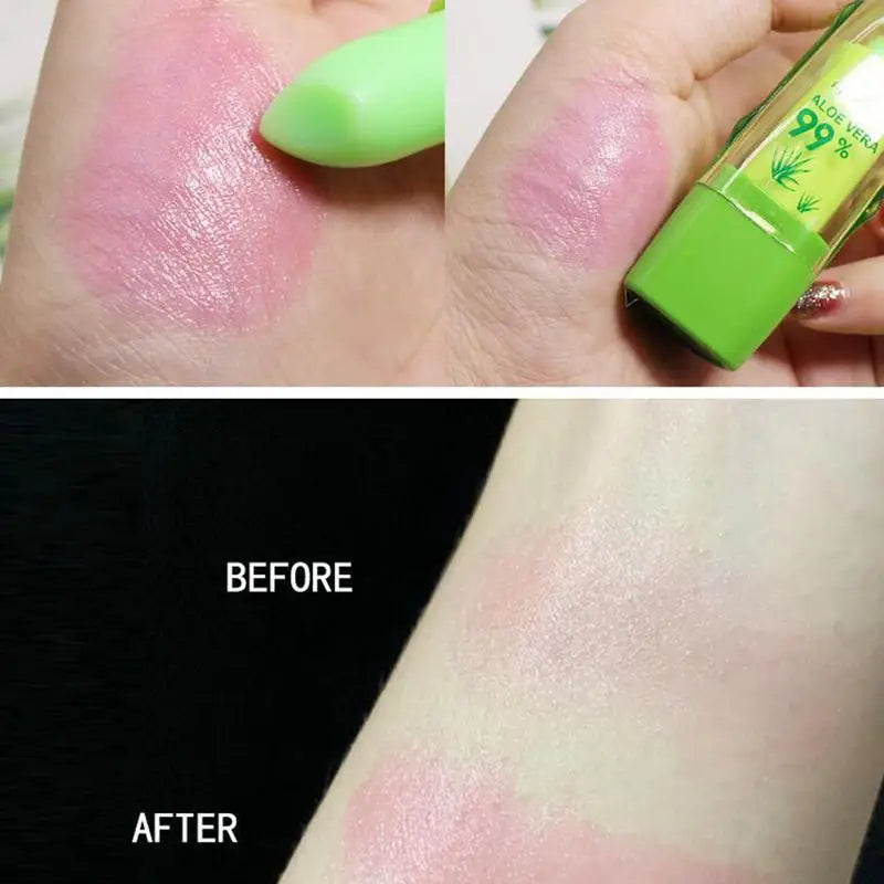 ALOEVERA Temperature Change Color Jelly Lipstick AloeVera Lip Balm Long Lasting Moistourizing Nutritious Lip Balm Lip Care