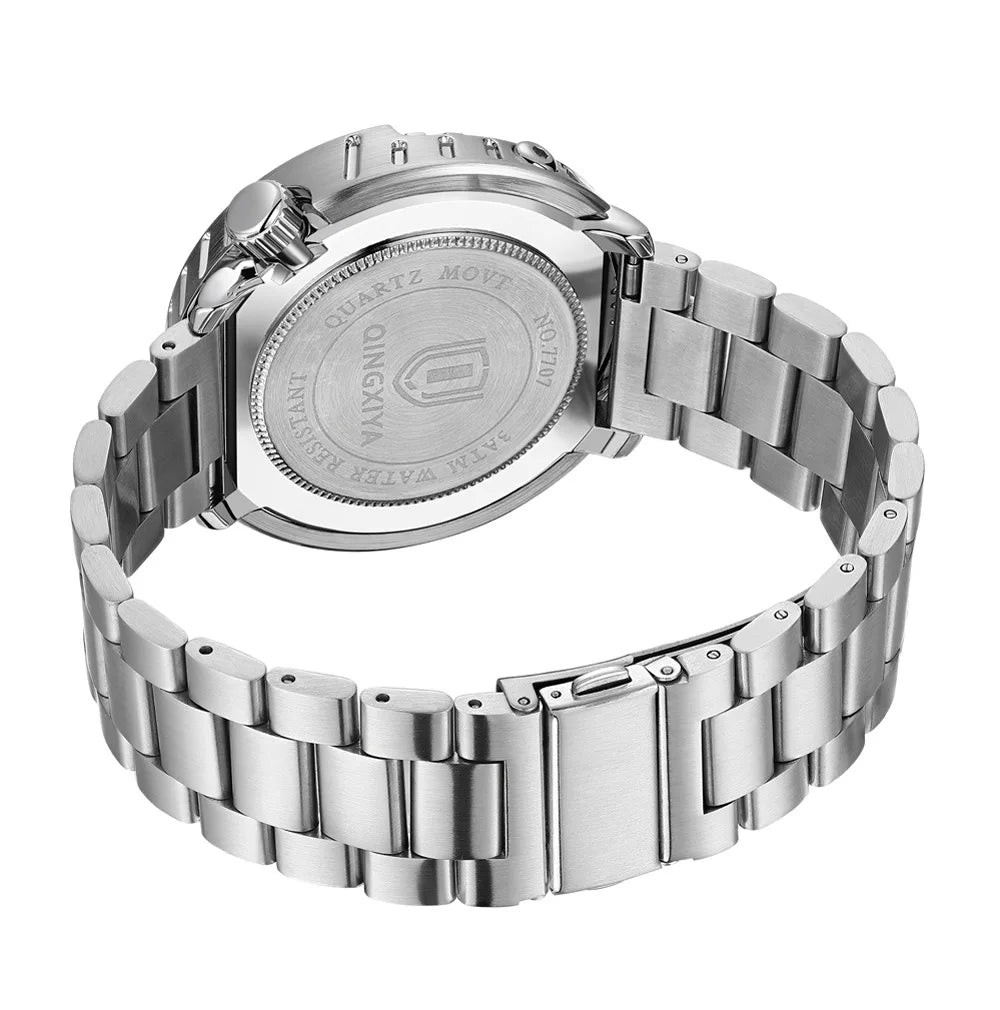 2026 new fashionable men's watch, top brand, waterproof, luminescent, date and clock, sports watch, men's quartz wristwatch