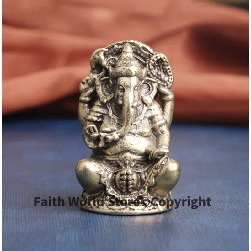 Thailand Japan korea temple Pocket God buddha GANESH elephant fortune god Statue protective talisman bring MONEY good luck