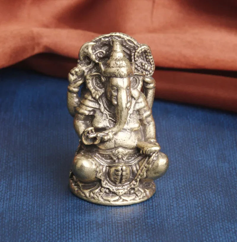 Thailand Japan korea temple Pocket God buddha GANESH elephant fortune god Statue protective talisman bring MONEY good luck