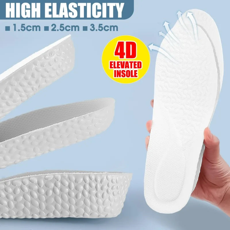 Arch Support Insoles Sneakers Height Increasing Shoe Pad Cuttable U-shaped Cup Shoes Cushion Relieve Foot Pressure Sports Insole
