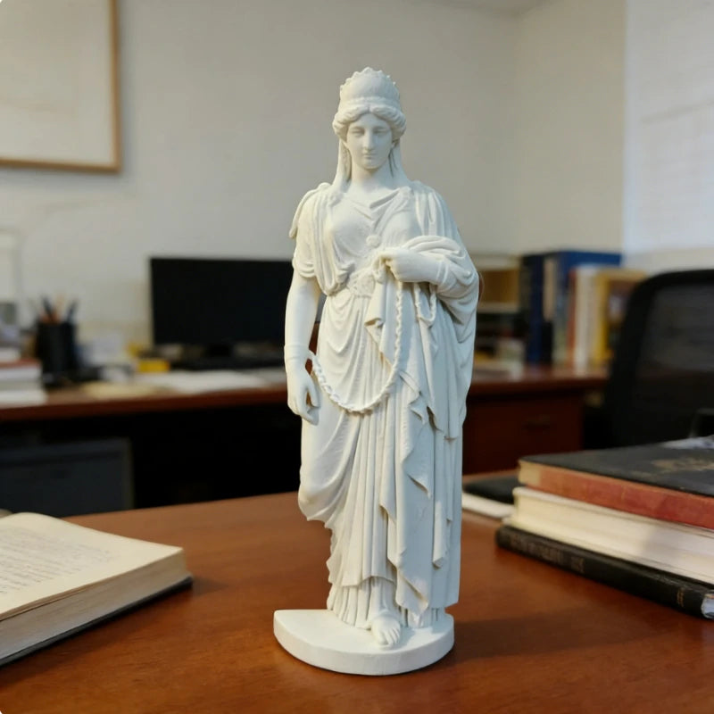 Greek Goddess Statue, New Classical Art Sculpture for Home Office - Desk & Decor Gift for Housewarming, Success