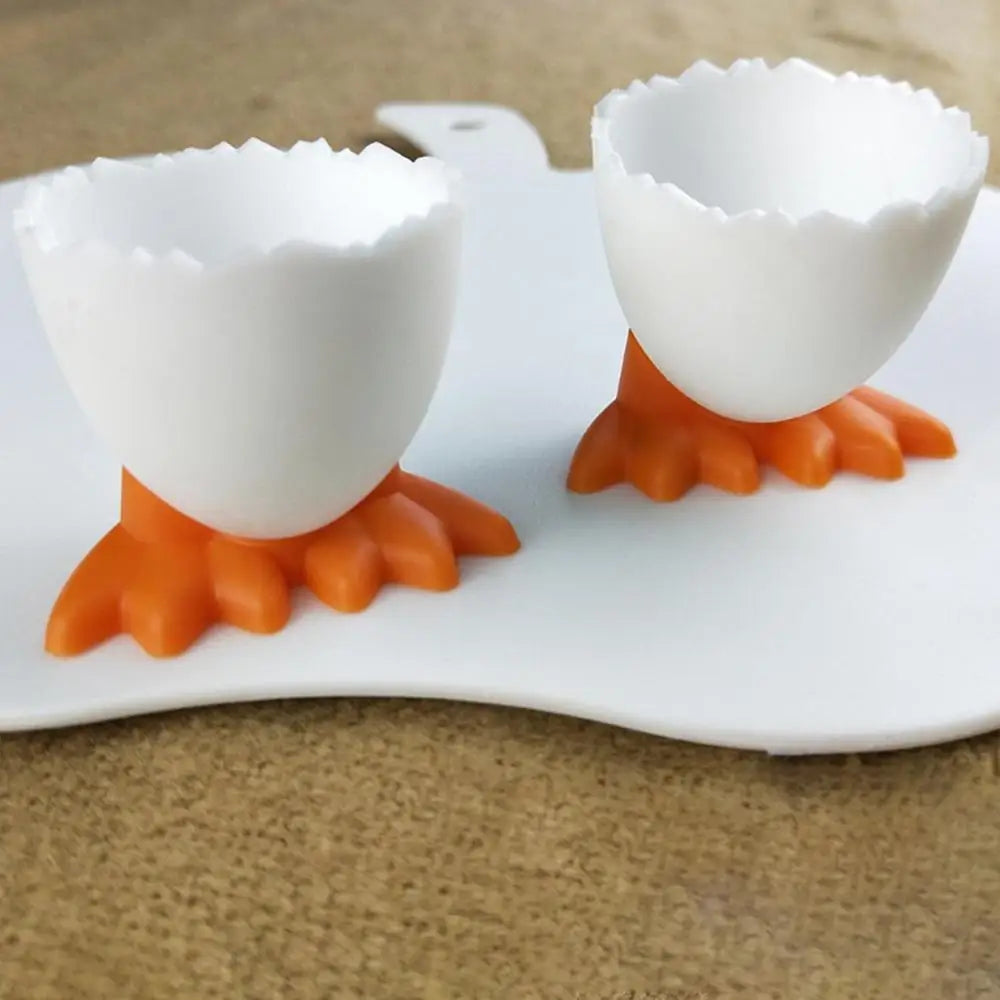 Egg Cup Egg Holder for Countertop Chicken Feet Egg Tray Egg Stand Tool Creative Fun Cutlery for Kitchen Bakery Home Table Decor