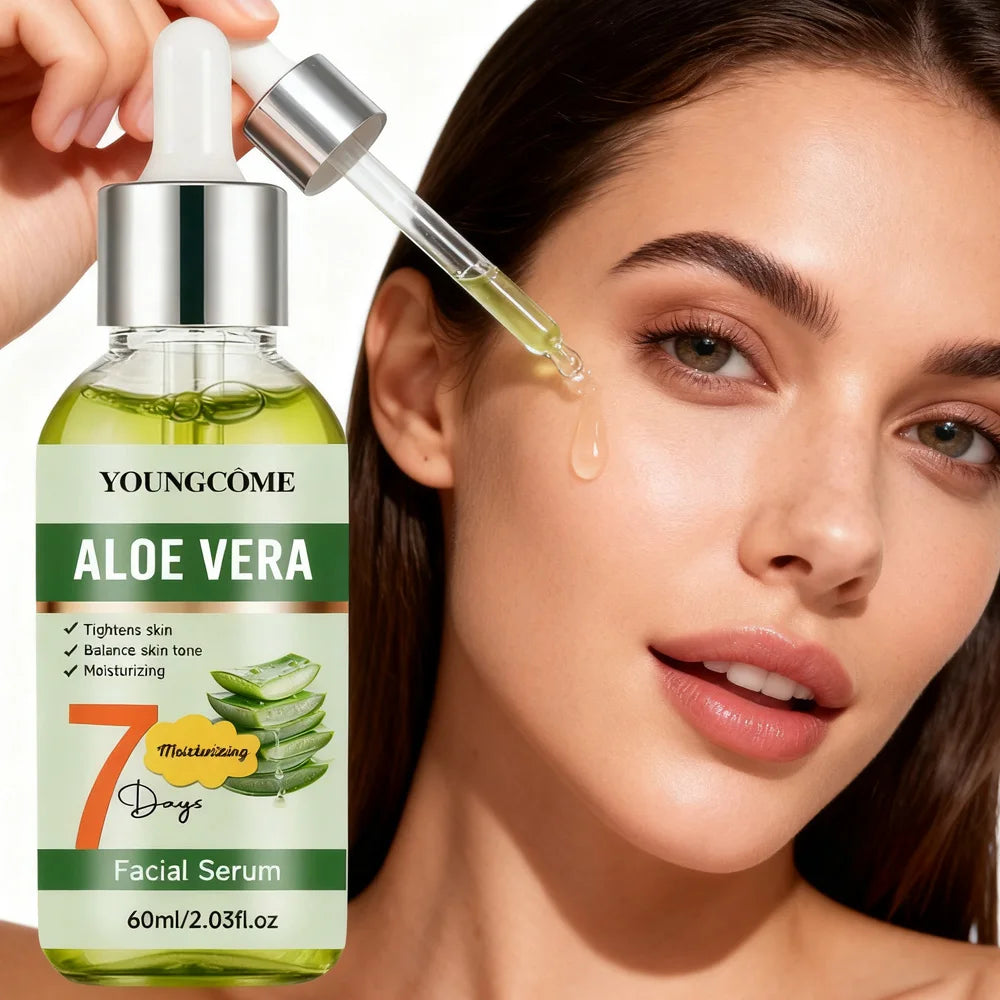 Aloe Vera Anti-aging Face Serum  Aloe Vera Hydrating Brightening Moisture Face Essence Reduce Dark Spots