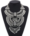 Large Collar Big Choker Woman Bohemian Ethnic Statement Gypsy Maxi Pendants Necklace Indian Power Necklace For Women
