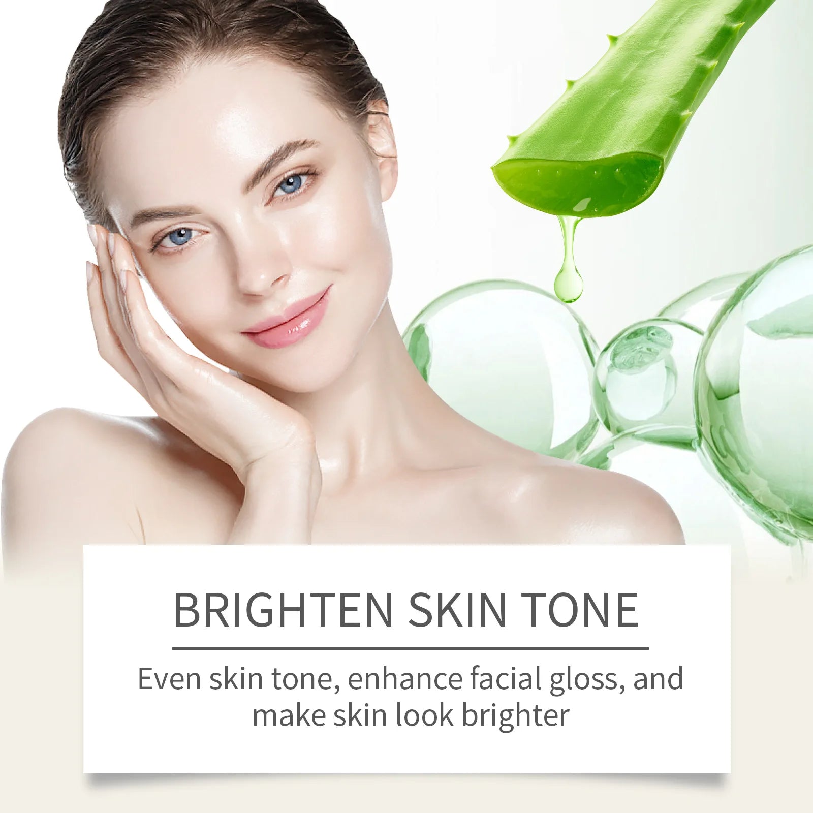 Aloe Vera Toner for Face Lift Pore Contraction Lighten Skin Brightening Smooth Rejuvenation Hydrator Facial Moisturizing Serum