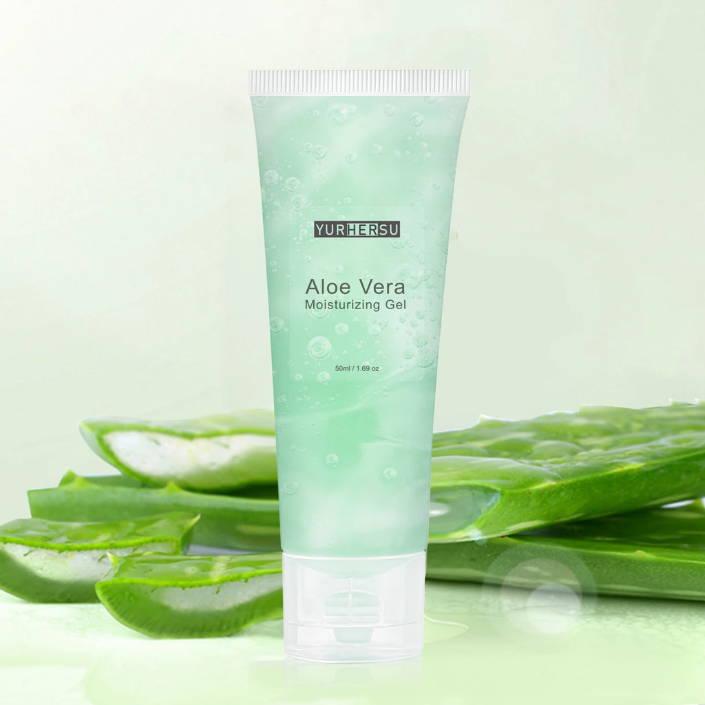 Aloe Vera Gel for Face, Daily Moisturizer & Makeup Primer, 100% Natural, Soothing, Hydrating, Non Greasy, Fast Absorb (50ml)