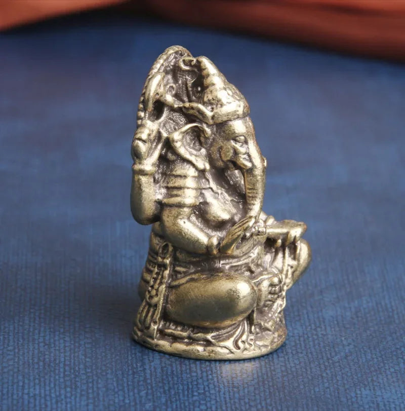 Thailand Japan korea temple Pocket God buddha GANESH elephant fortune god Statue protective talisman bring MONEY good luck