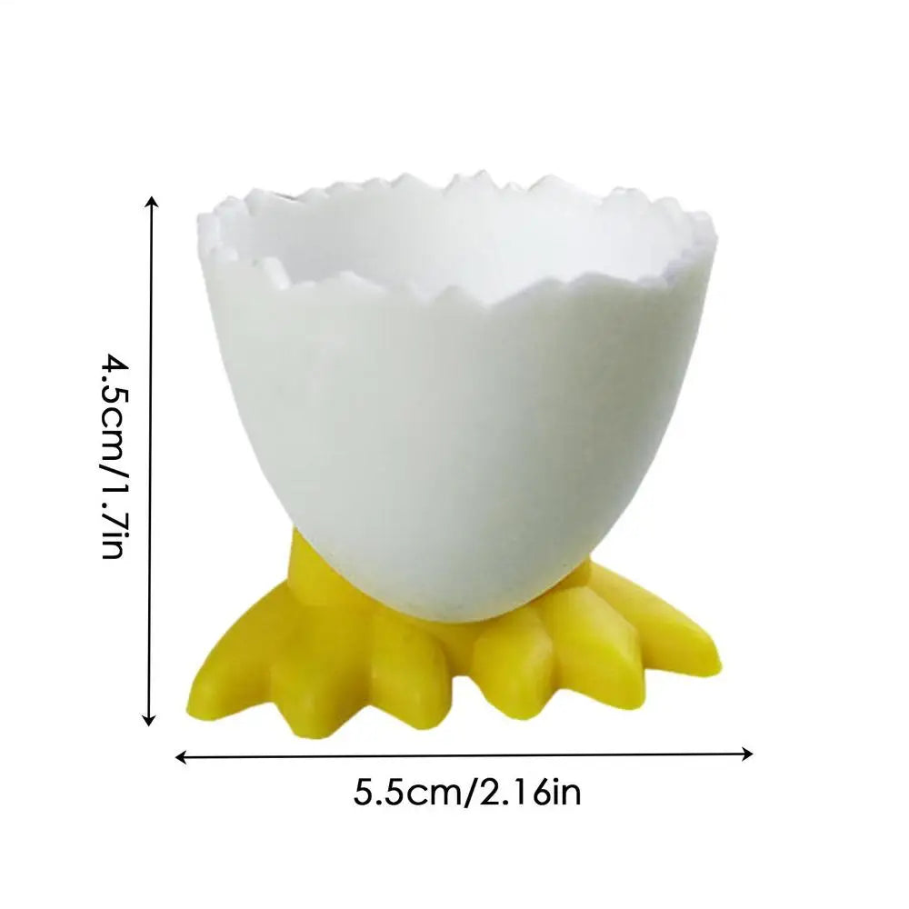 Egg Cup Egg Holder for Countertop Chicken Feet Egg Tray Egg Stand Tool Creative Fun Cutlery for Kitchen Bakery Home Table Decor